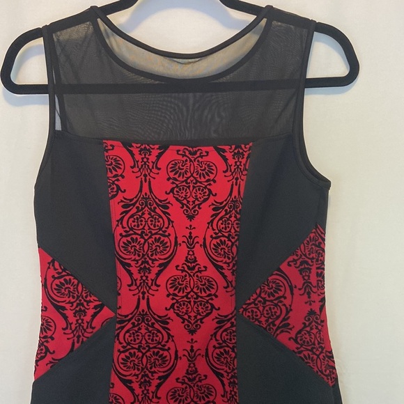 EN FOCUS Studio Red and Black Dress Size 10 - Picture 5 of 9